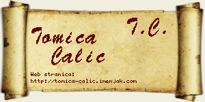 Tomica Čalić vizit kartica